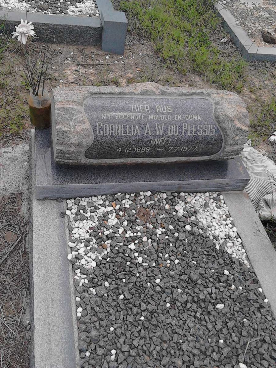 PLESSIS Cornelia A.W., du nee NEL 1899-1977