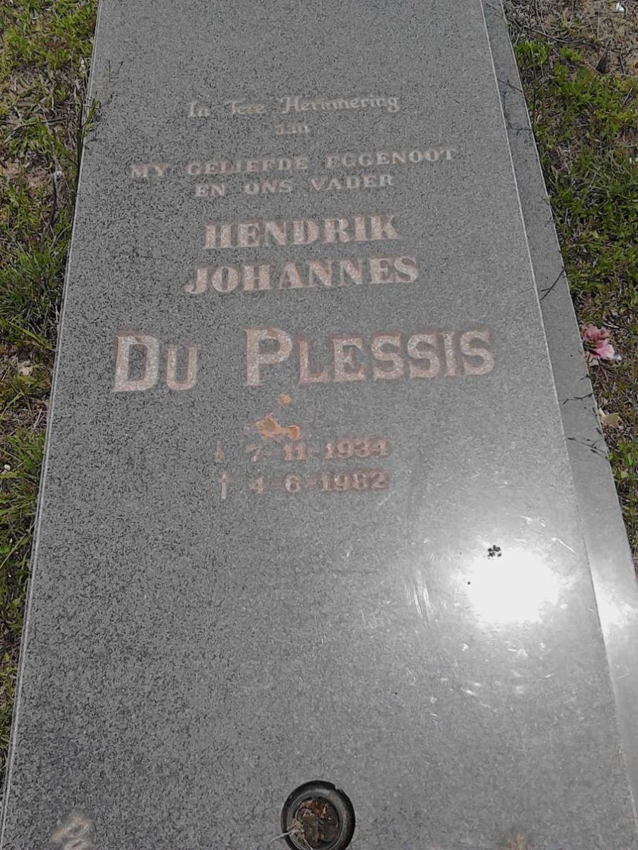 PLESSIS Hendrik Johannes, du 1934-1982