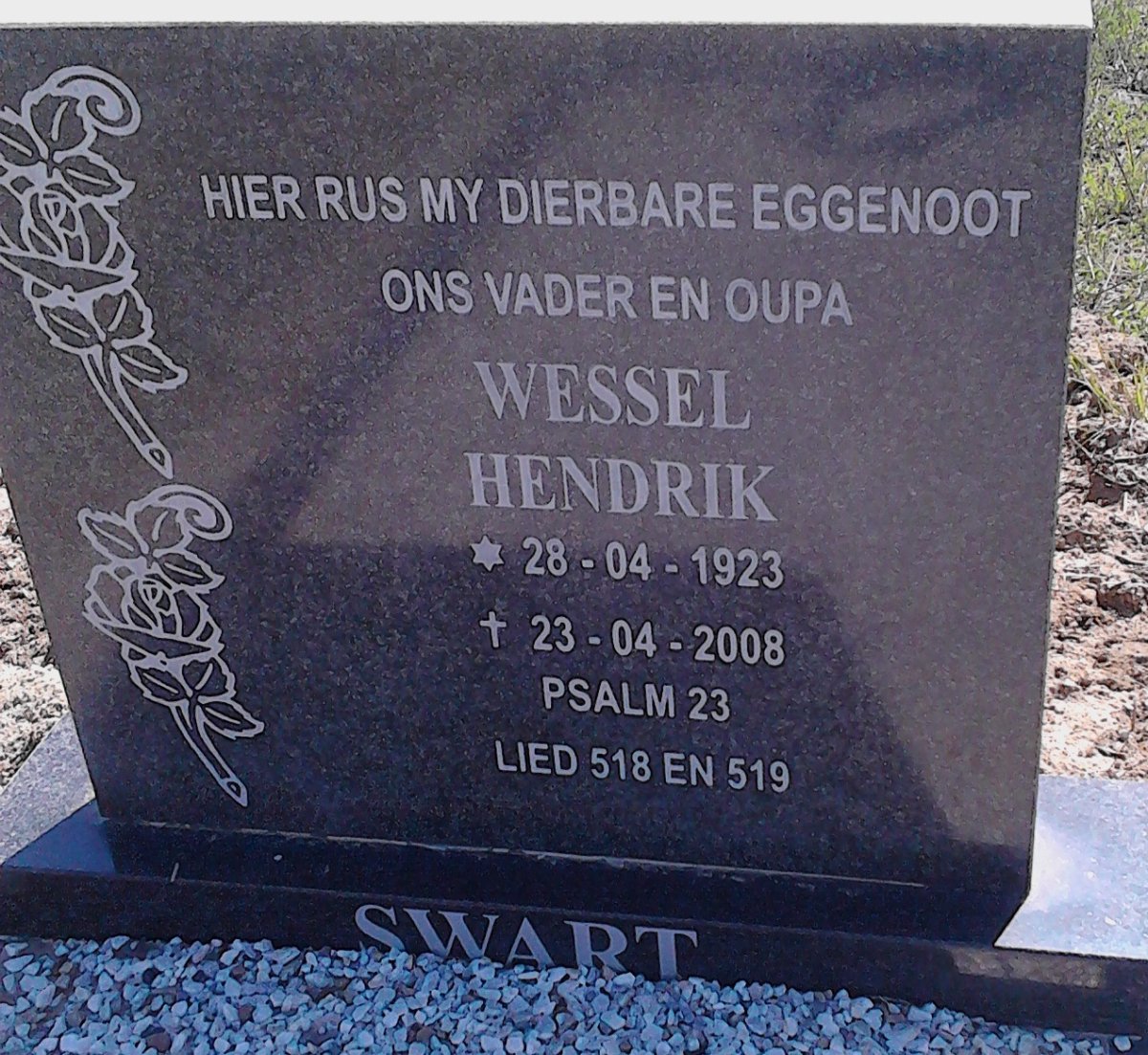 SWART Wessel Hendrik 1923-2008
