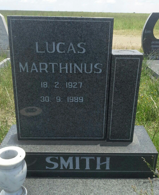 SMITH Lucas Marthinus 1927-1989