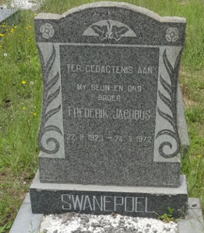 SWANEPOEL Frederik Jacobus 1923-1972