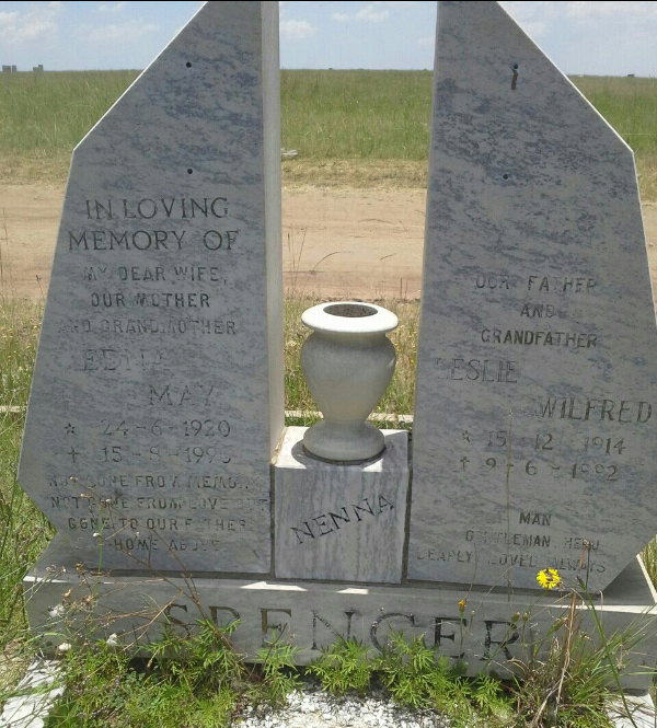 SPENCER Leslie Wilfred 1914-1992 &amp; Edna May 1920-1996