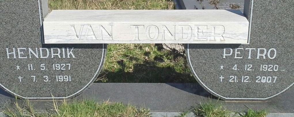 TONDER Hendrik, van 1927-1991 &amp; Petro 1920-2007