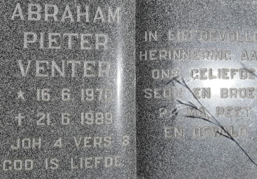VENTER Abraham Pieter 1970-1989