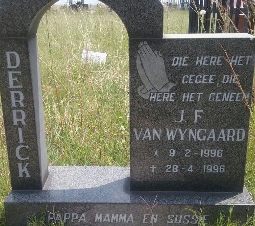WYNGAARD J.F., van 1996-1996