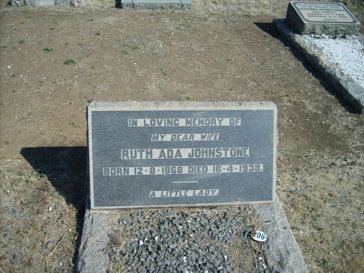 JOHNSTONE Ruth Ada 1868-1938