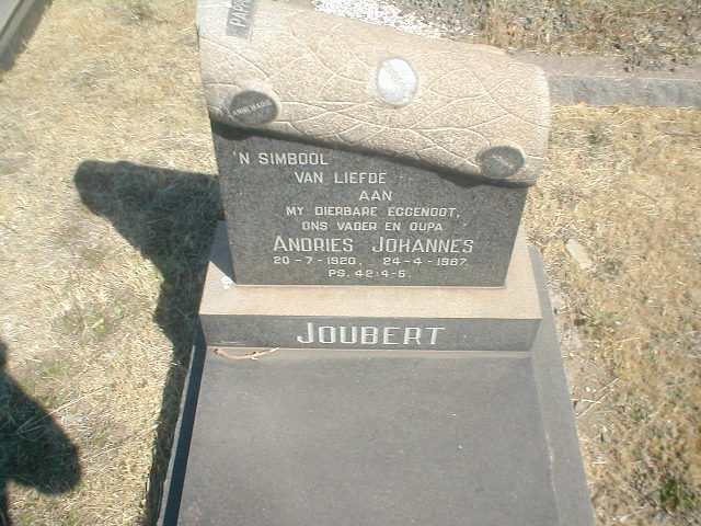 JOUBERT Andries Johannes 1920-1987