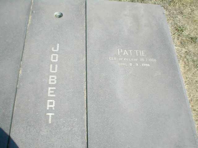 JOUBERT Pattie 1906-1994