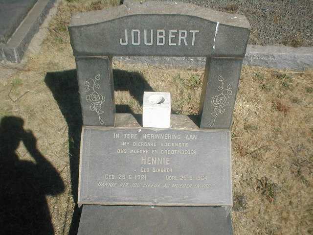 JOUBERT Hennie nee SLABBER 1921-1964