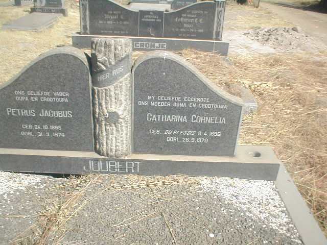 JOUBERT Petrus Jacobus 1895-1974 &amp; Catharina Cornelia DU PLESSIS 1896-1970