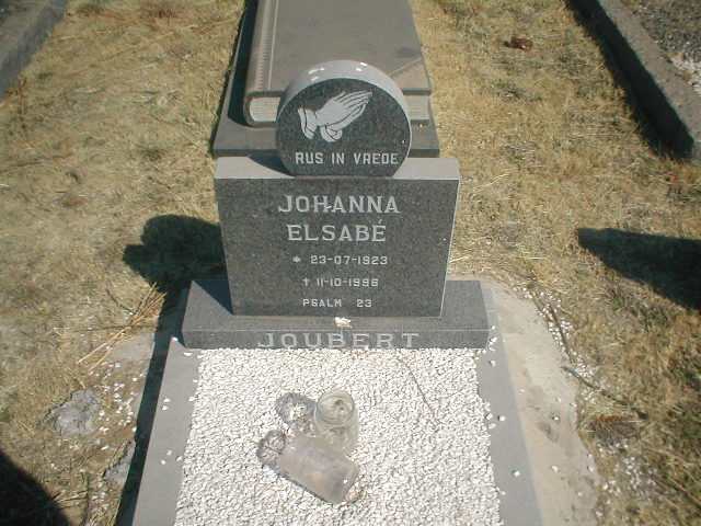 JOUBERT Johanna Elsabé 1923-1996