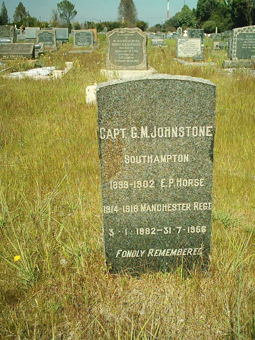 JOHNSTONE G.M. 1882-1956