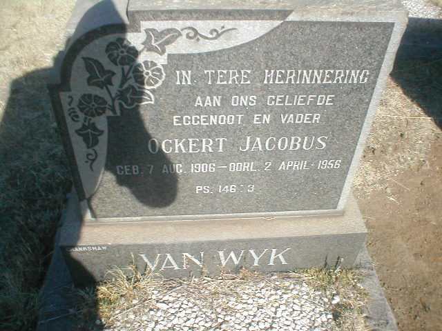 WYK Ockert Jacobus, van 1906-1956
