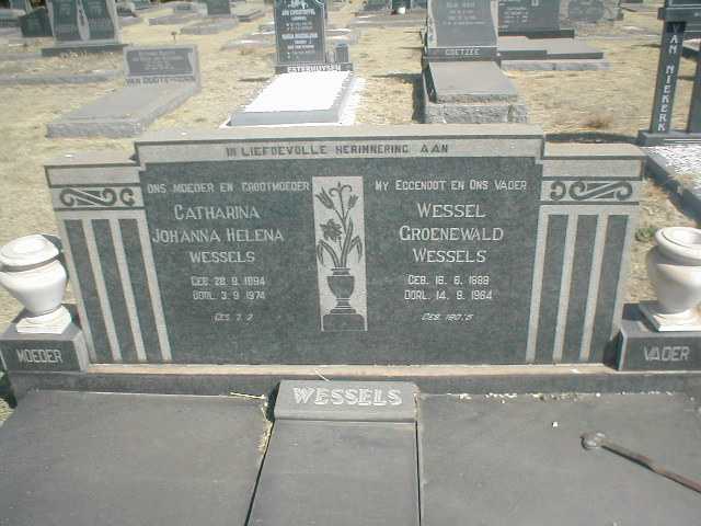 WESSELS Wessel Groenewald 1888-1964 &amp; Catharina Johanna Helena WESSELS 1894-1974