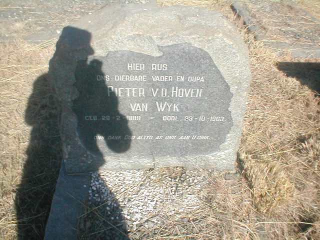 WYK Pieter v.d.Hoven, van 1889-1963