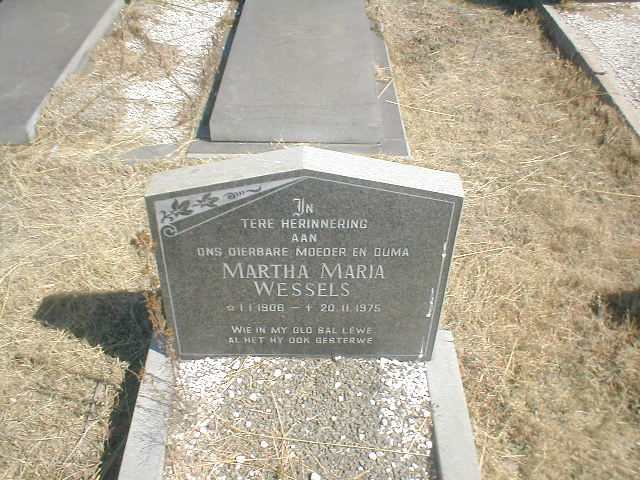 WESSELS Martha Maria 1906-1975