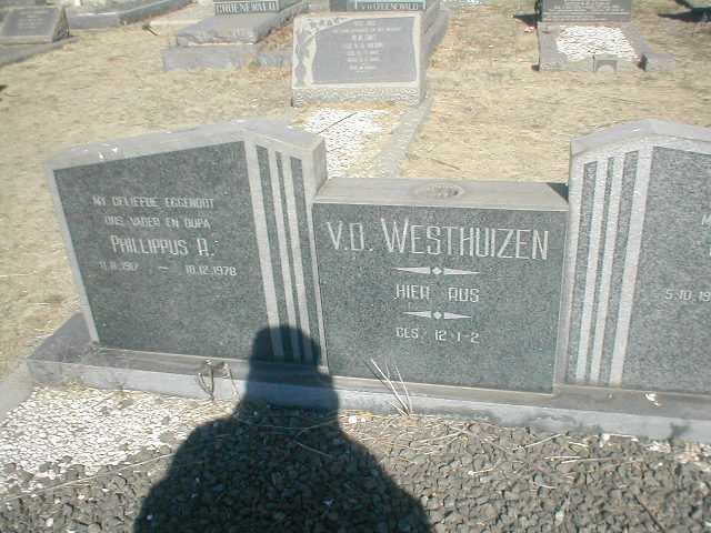 WESTHUIZEN Phillippus, v.d. 1917-1978