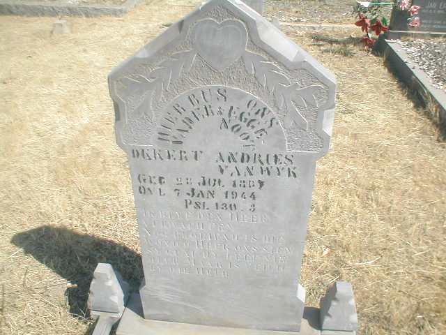 WYK Okkert Andries, van 1867-1944