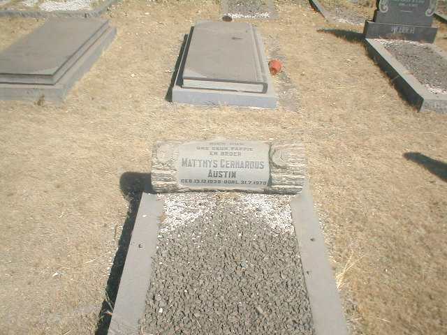 AUSTIN Matthys Gerhardus 1938-1970