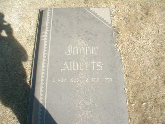 ALBERTS Jannie 1903-1970