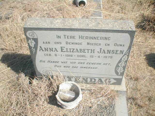 BUITENDAG Anna Elizabeth Jansen 1918-1979