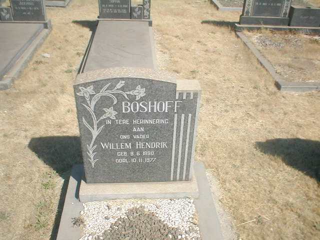 BOSHOFF Willem Hendrik 1890-1977
