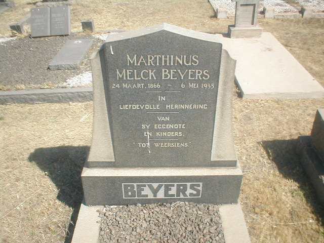 BEYERS Marthinus Melck 1866-1935