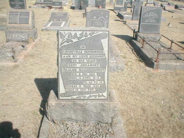 BEZUIDENHOUT Gert Johannes Paulus 1887-1913