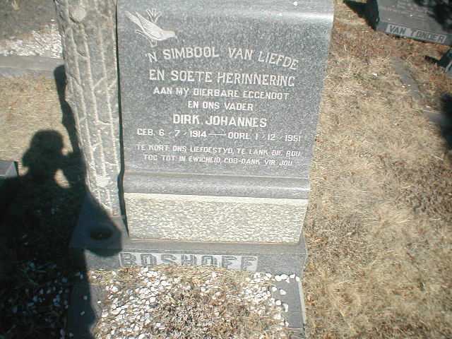 BOSHOFF Dirk Johannes 1914-1951