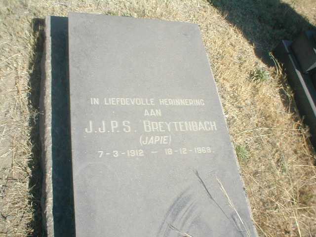BREYTENBACH  J.J.P.S. 1912-1968