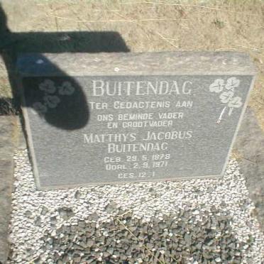 BUITENDAG Matthys Jacobus 1878-1971