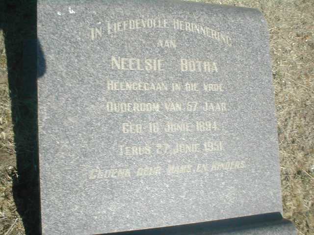 BOTHA Neelsie 1894-1951