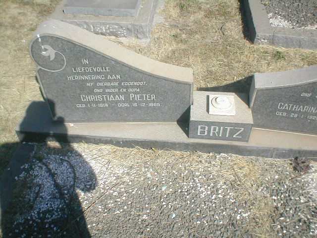 BRITZ Christiaan Pieter 1914-1985