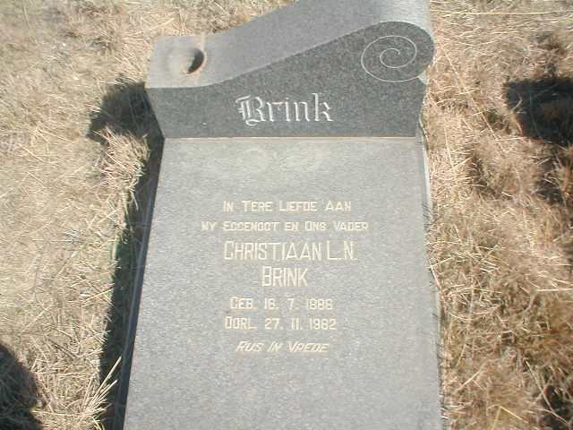 BRINK Christaan L.N. 1886-1982
