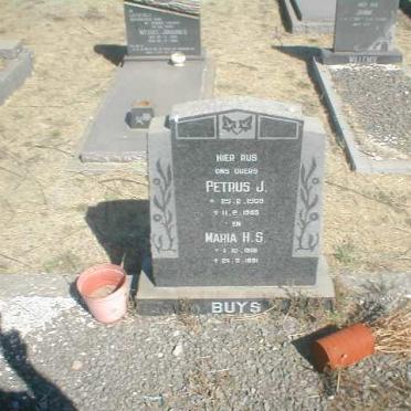 BUYS Petrus J 1905-1965 &amp; Maria H. S. 1918-1991