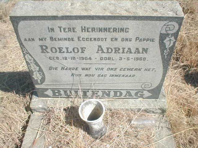 BUITENDAG Roelof Adriaan 1904-1960