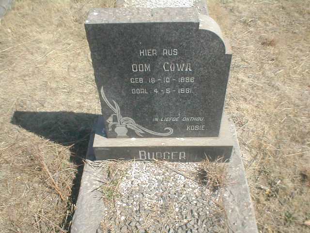BURGER Cowa 1886-1961