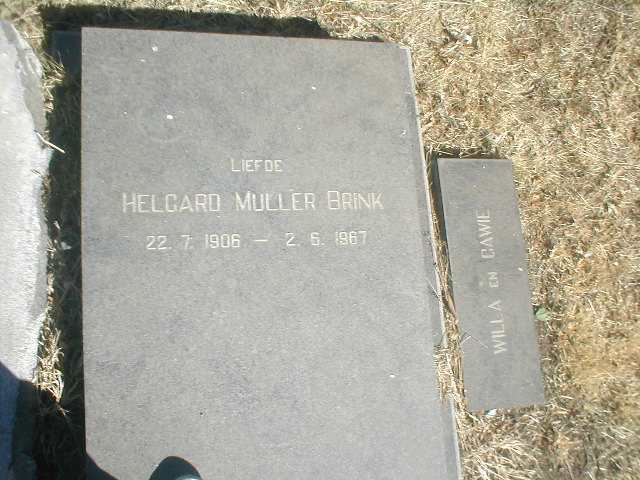 BRINK Helgard Muller 1906-1967, Willa, Cawie