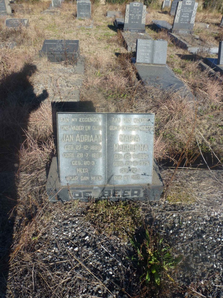 BEER Jan Adriaan, de 1889-1967 & Maria Magrietha 1895-1975 