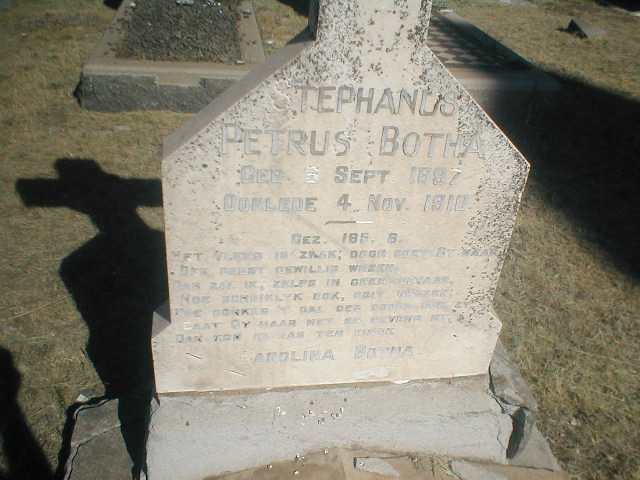 BOTHA Stephanus Petrus 1897-1918
