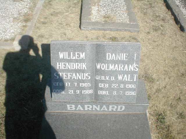 BARNARD Willem Hendrik Stefanus 1905-1988 &amp; Danie Wolmarans nee V.D.WALT 1906-1996