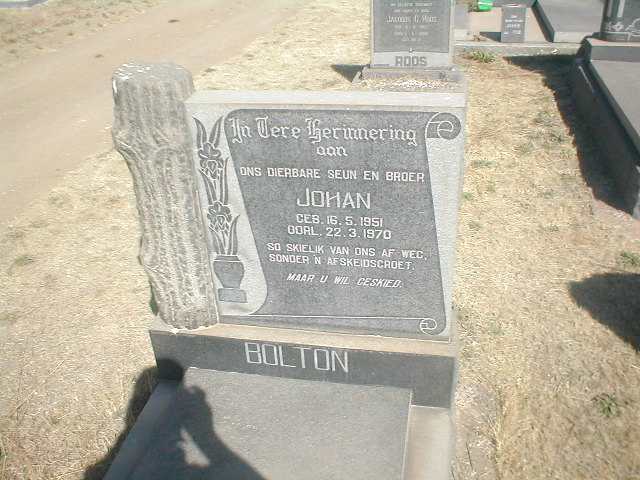 BOLTON Johan 1951-1970