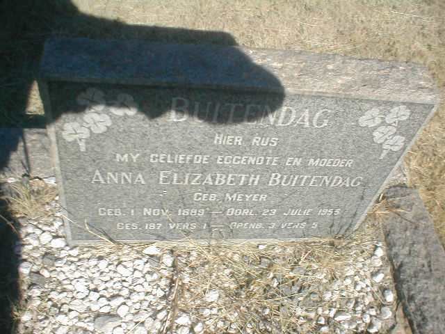 BUITENDAG Anna Elizabeth geb. MEYER 1889-1955