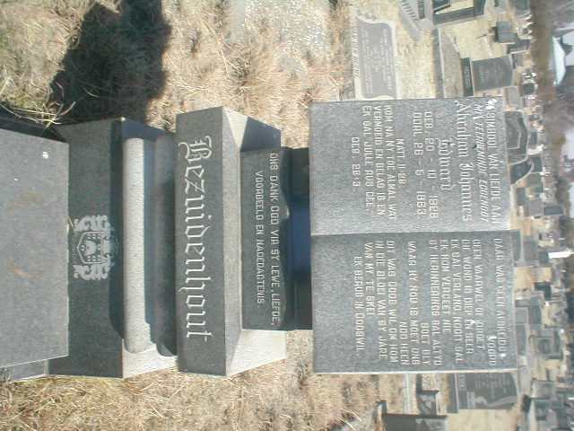 BEZUIDENHOUT  Abraham Johannes Edward 1928-1963