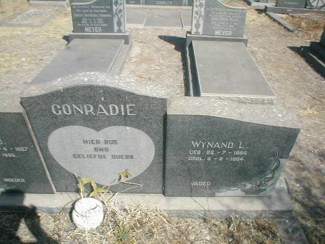 CONRADIE  Wynand L. 1884-1964
