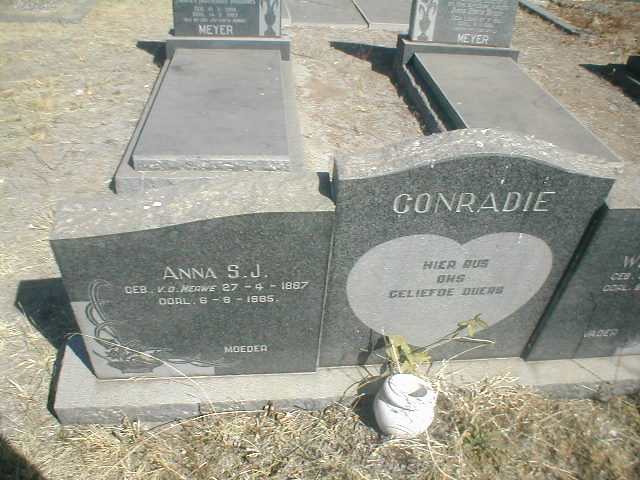 CONRADIE Anna S. J. 1887-1985