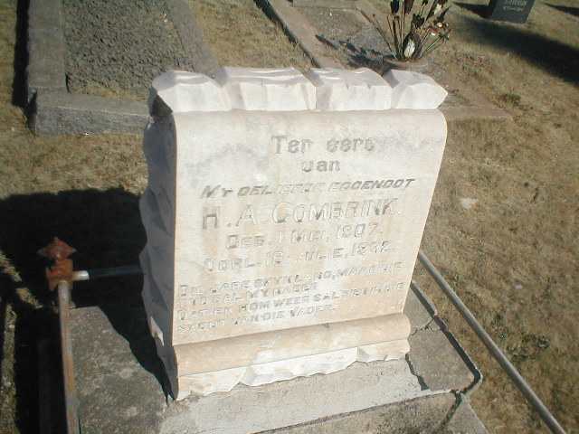 COMBRINK H.A. 1907-1932