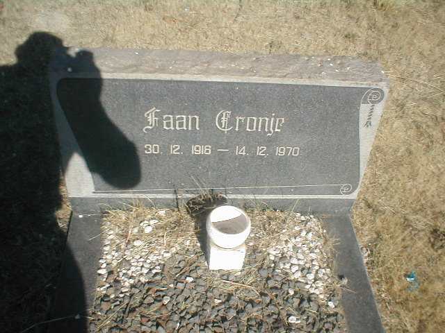 CRONJE Faan 1916-1970