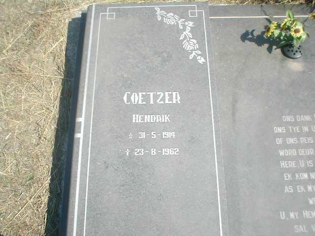 COETZER Hendrik 1914-1962
