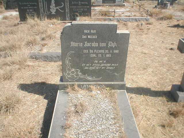 DYK Maria Jacoba, van geb. DU PLESSIS 1880-1963